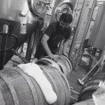Picture of Barrel aging beer at Sanitas Brewing