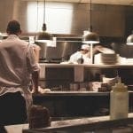 chefs working in kitchen