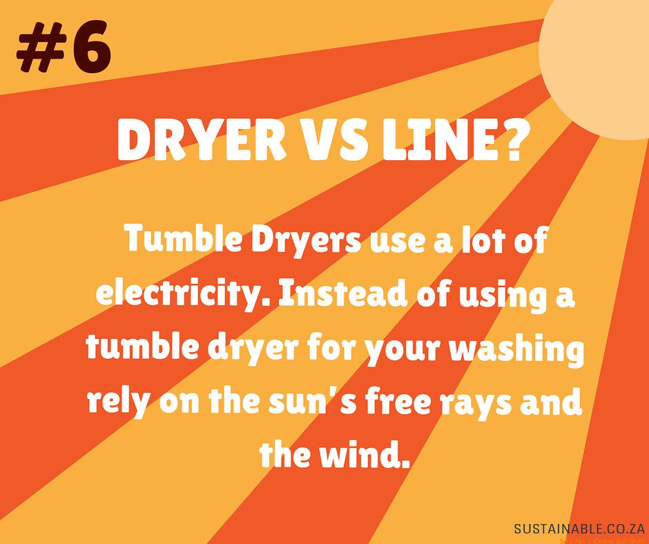 Energy Saving Tip FDrying Clothes