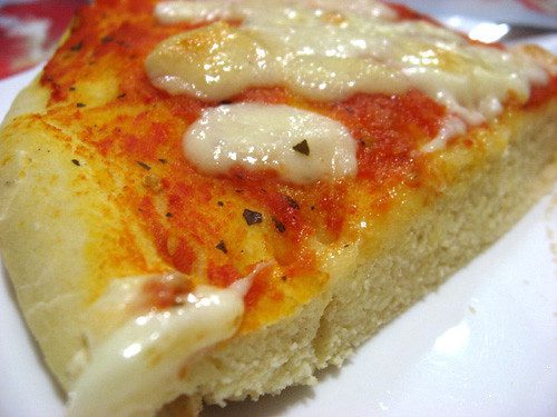 Homemade pizza - slice