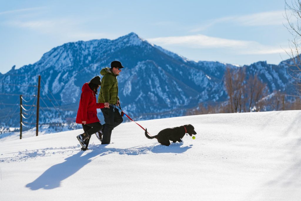 Blissfully Enjoying the Magic of a Boulder Snowfall Through Fun Outdoor Activities