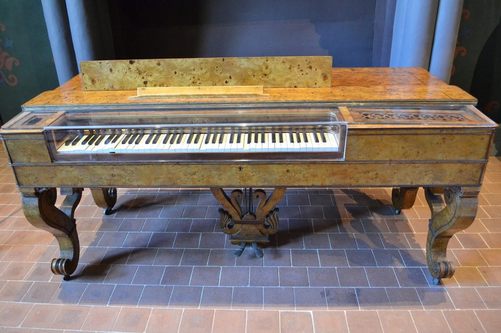 harpsichord, music, keyboard