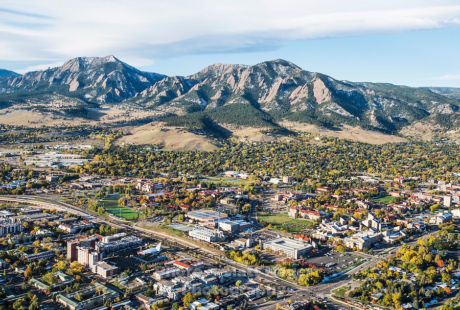 Boulder from Above: A Bird's Eye View of Colorado's Charming City
